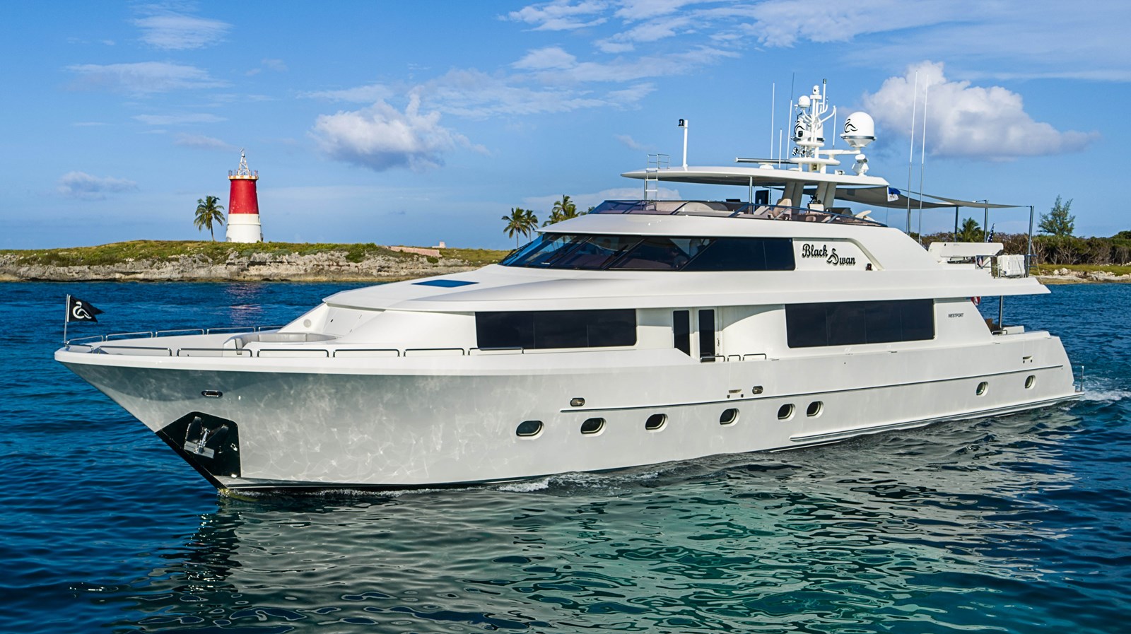 BLACK SWAN - 2013 WESTPORT 112' Raised Pilothouse 