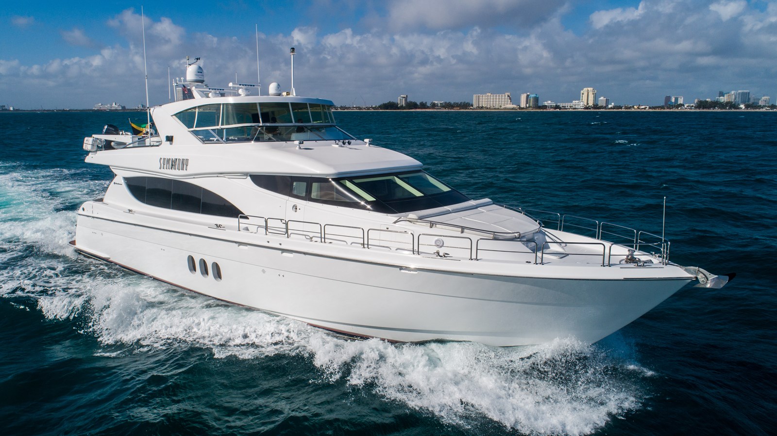 SYMPHONY - 2006 HATTERAS 80' Open Flybridge MY