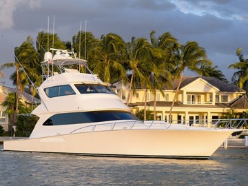 Cool Breeze - 2008 VIKING 74' Enclosed with Skybridge